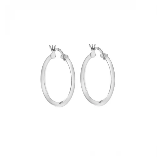 Σκουλαρίκια Senza ασήμι 925, Κρίκοι SSR3701SR