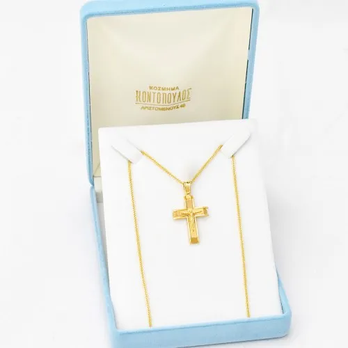 14K Χρυσός Σταυρός ST118AN1