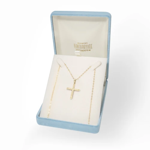 14K Χρυσός Σταυρός ST137AR