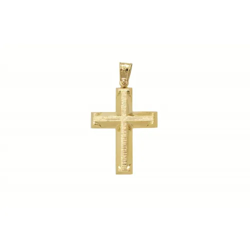 18Κ Χρυσός Σταυρός ST188AD