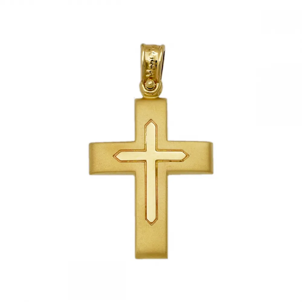 14Κ Χρυσός Σταυρός ST224KG
