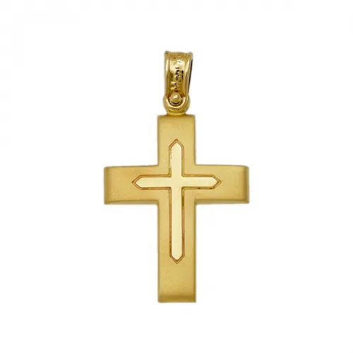 14Κ Χρυσός Σταυρός ST224KG