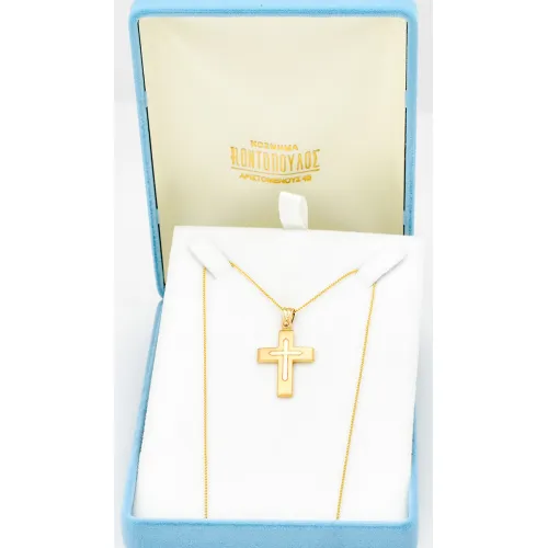 14Κ Χρυσός Σταυρός ST224KG