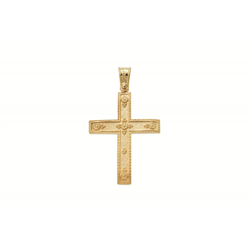 18Κ Χρυσός Σταυρός ST274AD