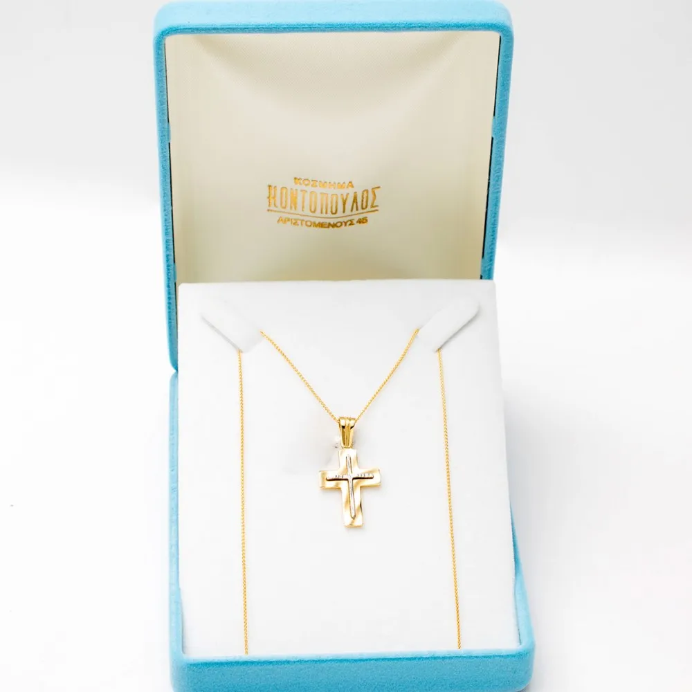 14K Χρυσός Σταυρός ST275K1