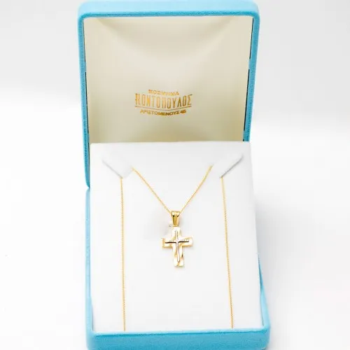 14K Χρυσός Σταυρός ST275K1