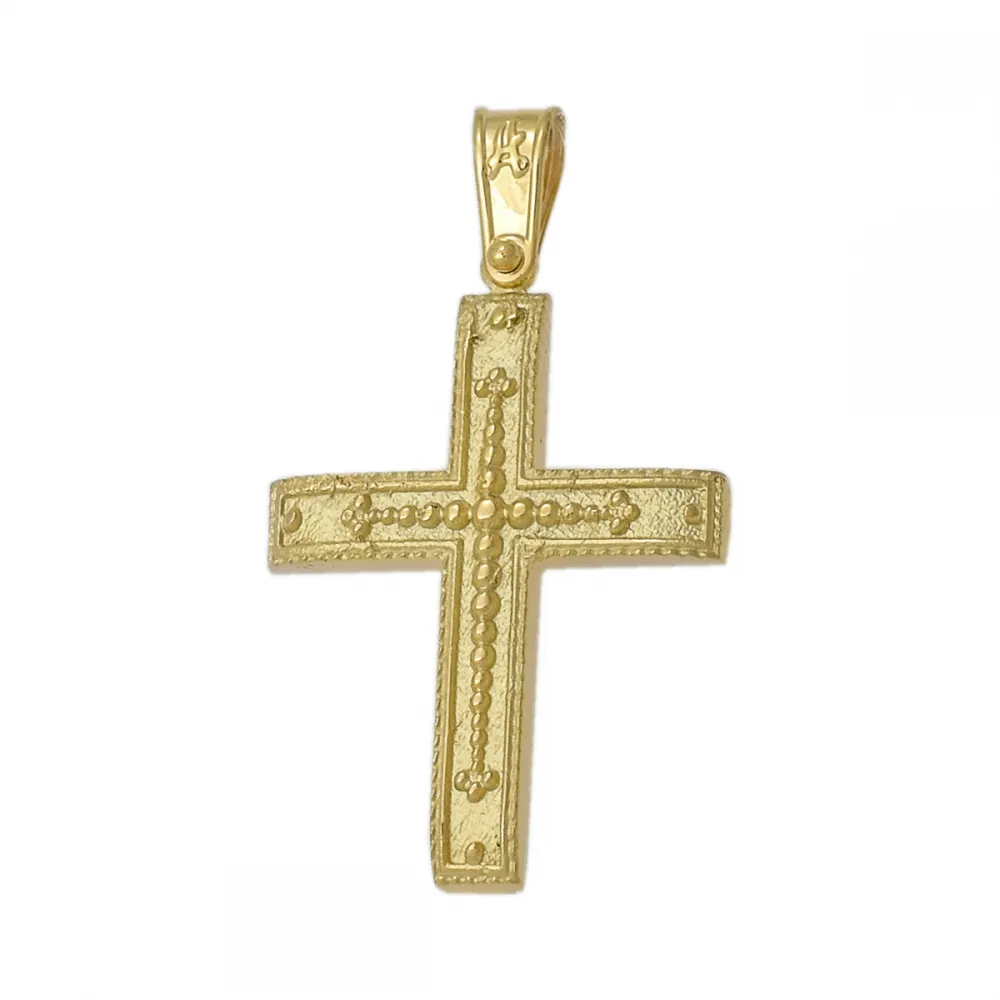 14K Χρυσός Σταυρός ST282AD