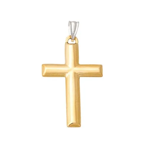 14K Χρυσός Δίχρωμος Σταυρός ST6004O