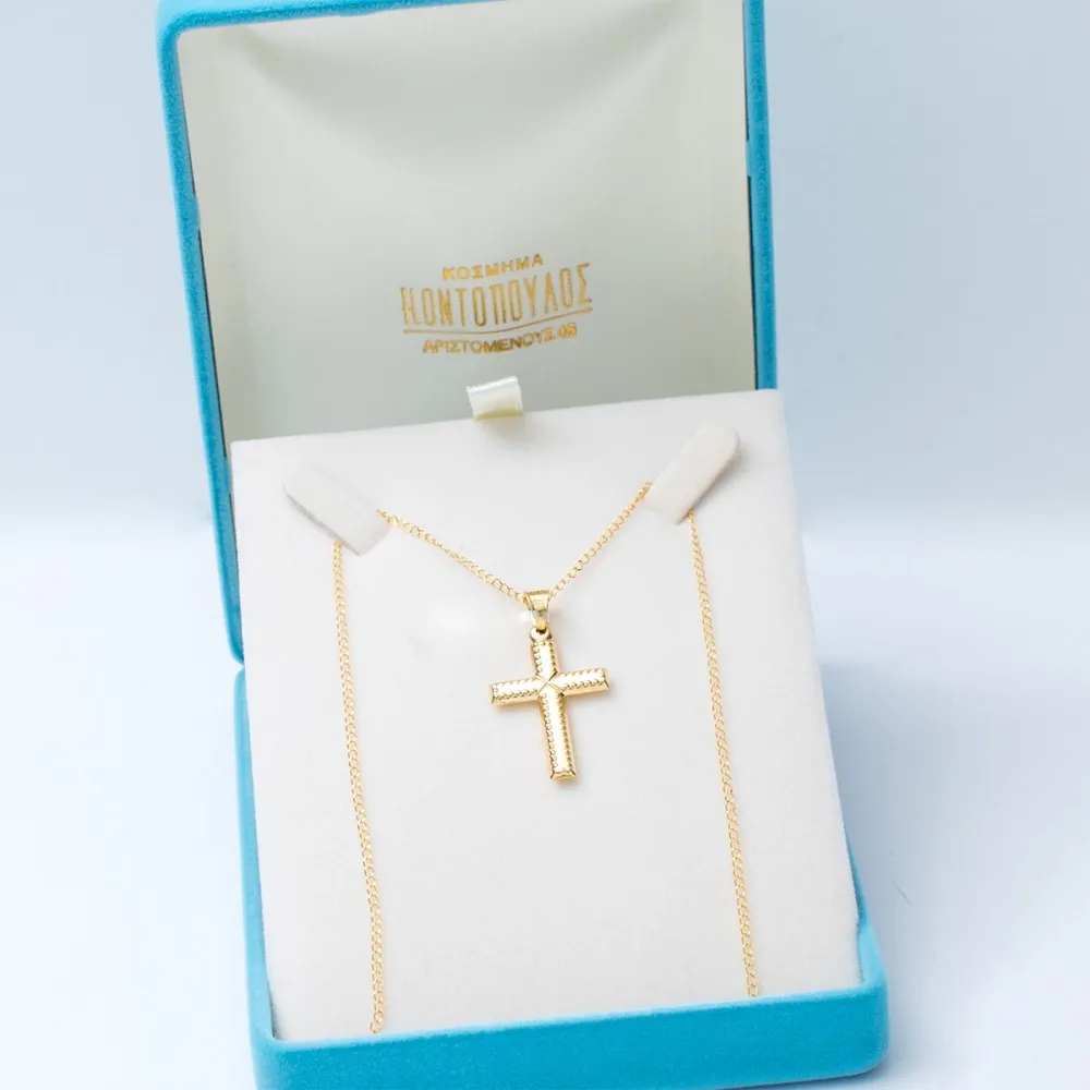 14K Χρυσός Σταυρός ST6029O