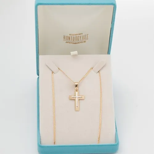 14K Χρυσός Σταυρός ST6114-0