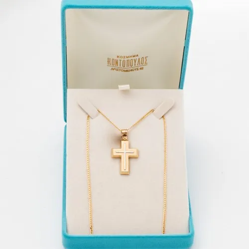 14K Χρυσός Σταυρός ST705AD1