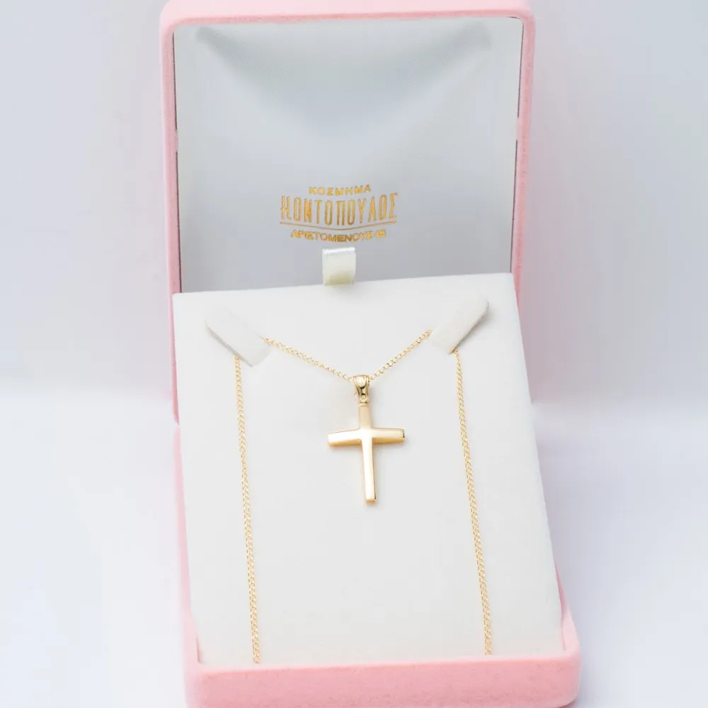 14K Χρυσός Σταυρός ST751C1