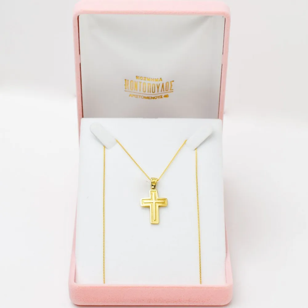 14K Χρυσός Σταυρός ST757I1