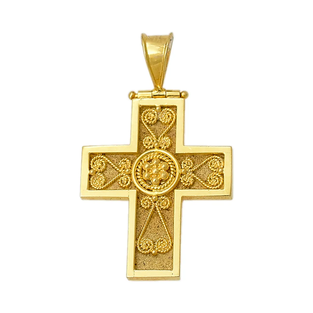 18K Χρυσός Σταυρός Χειροποίητος ST776