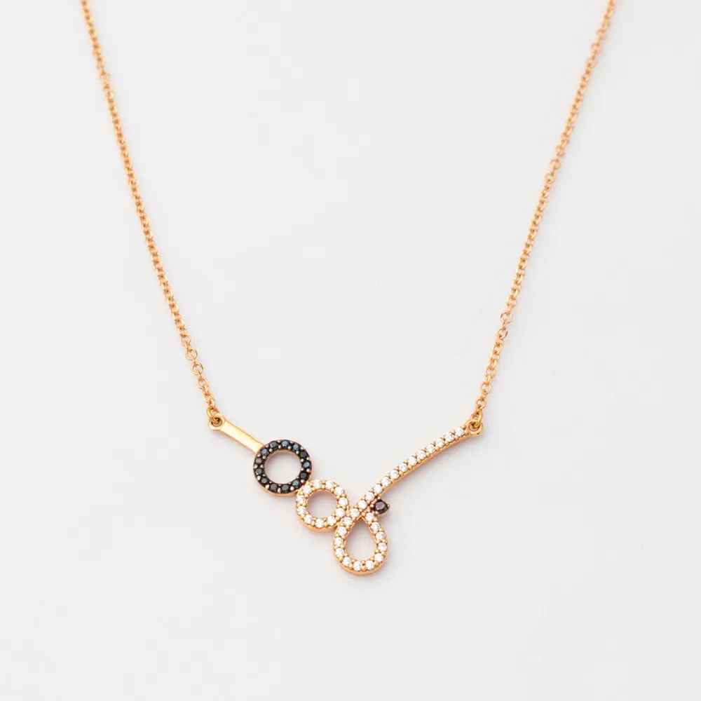 14K Χρυσό Κολιέ Με Ζιργκόν SX61795