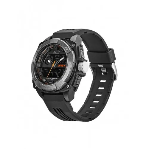 DAS.4 LD11 Anadigi Black Rubber Strap 40048