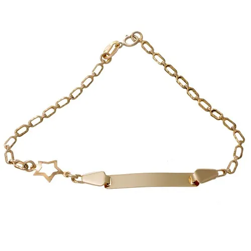 9K Χρυσό Βραχιόλι Ταυτότητα T2149AV1