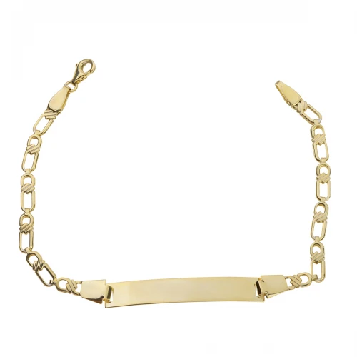 9K Χρυσό Bραχιόλι Ταυτότητα TP43BJ