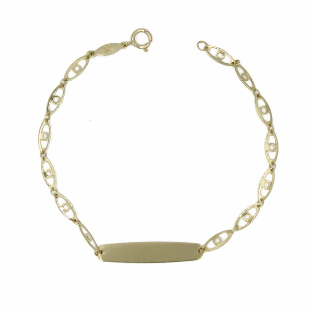 14K Χρυσό Βραχιόλι Ταυτότητα TP80BJ