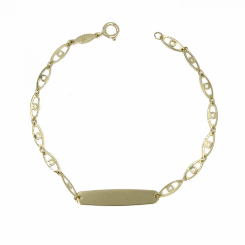 14K Χρυσό Βραχιόλι Ταυτότητα TP80BJ