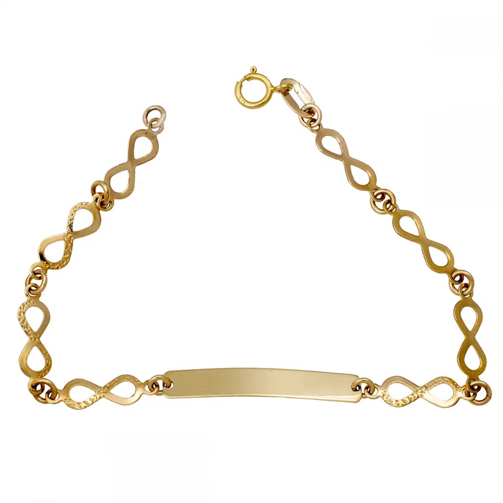 9K Χρυσό Βραχιόλι Ταυτότητα TT150AV