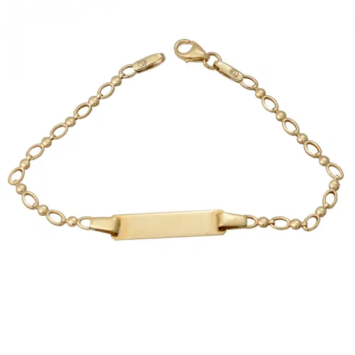 9K Χρυσό Bραχιόλι Ταυτότητα TT176VR