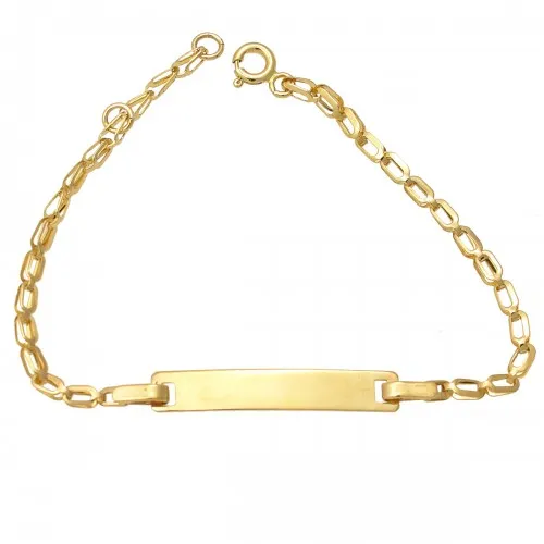 14K Χρυσό Βραχιόλι Ταυτότητα TT198-0