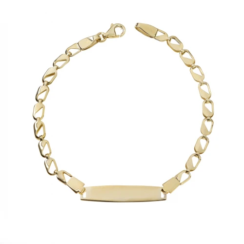 9K Χρυσό Βραχιόλι Ταυτότητα TT22BJ