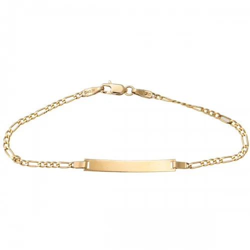 9K Χρυσό Bραχιόλι Ταυτότητα TT232A3