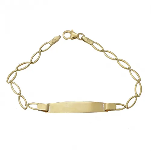 9K Χρυσό Bραχιόλι Ταυτότητα TT264VR