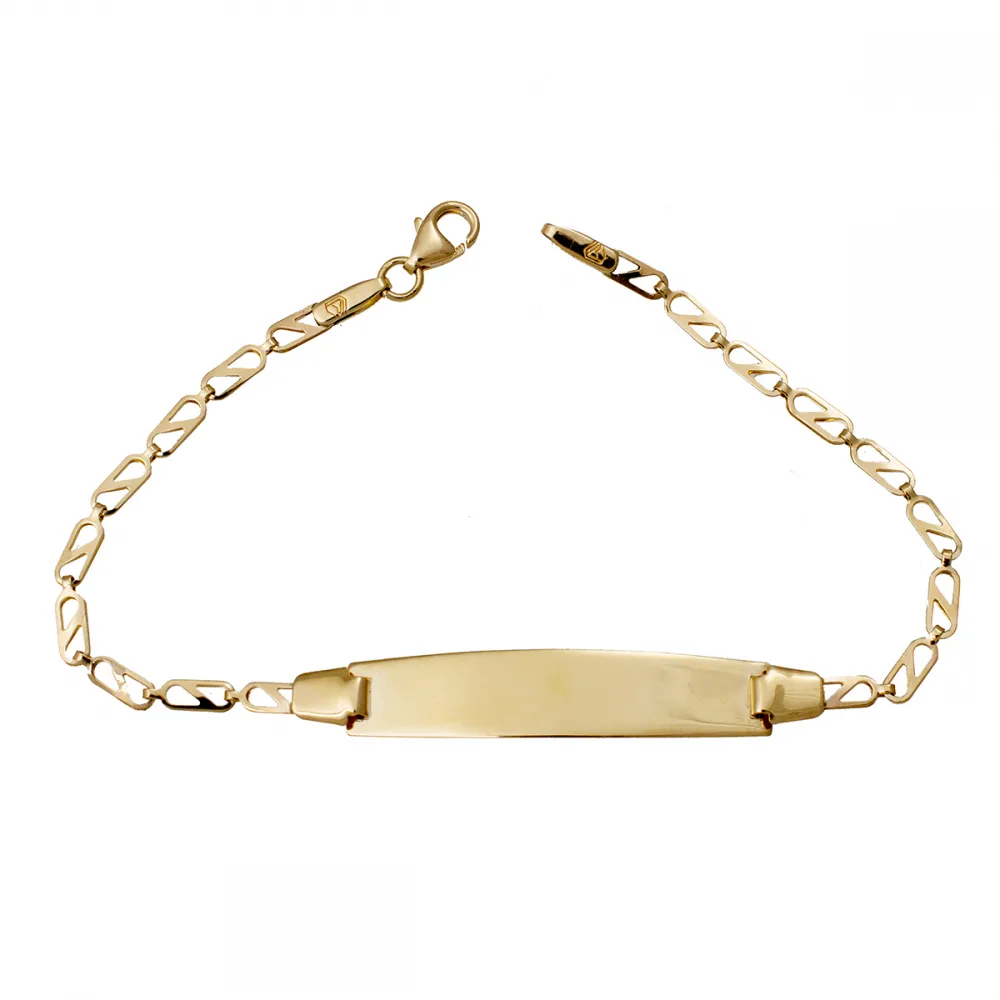 14K Χρυσό Bραχιόλι Ταυτότητα TT287KK