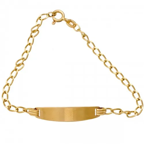 18K Χρυσό Bραχιόλι Ταυτότητα TT418K3