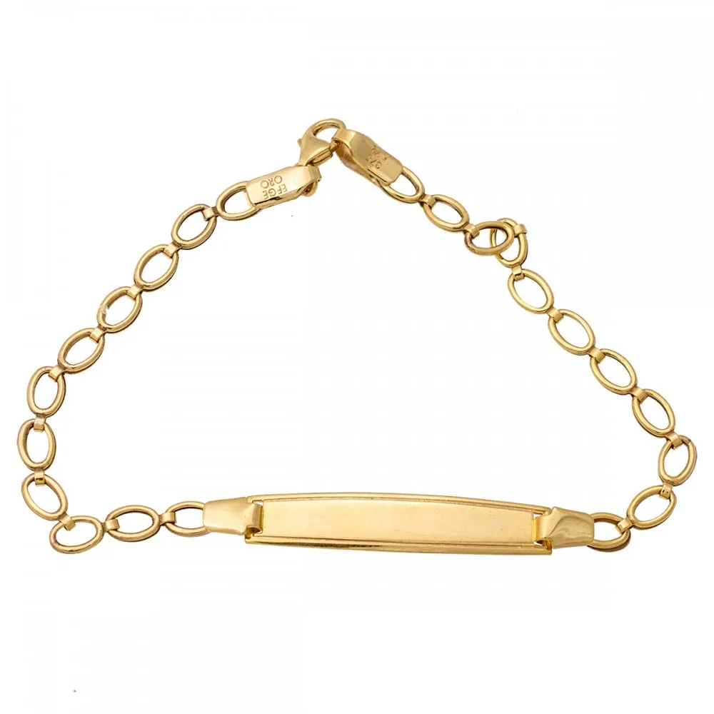 9K Χρυσό Bραχιόλι Παιδική Ταυτότητα TT797AF