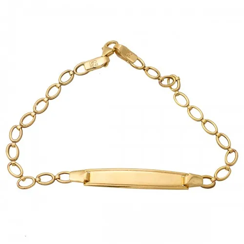 9K Χρυσό Bραχιόλι Παιδική Ταυτότητα TT797AF