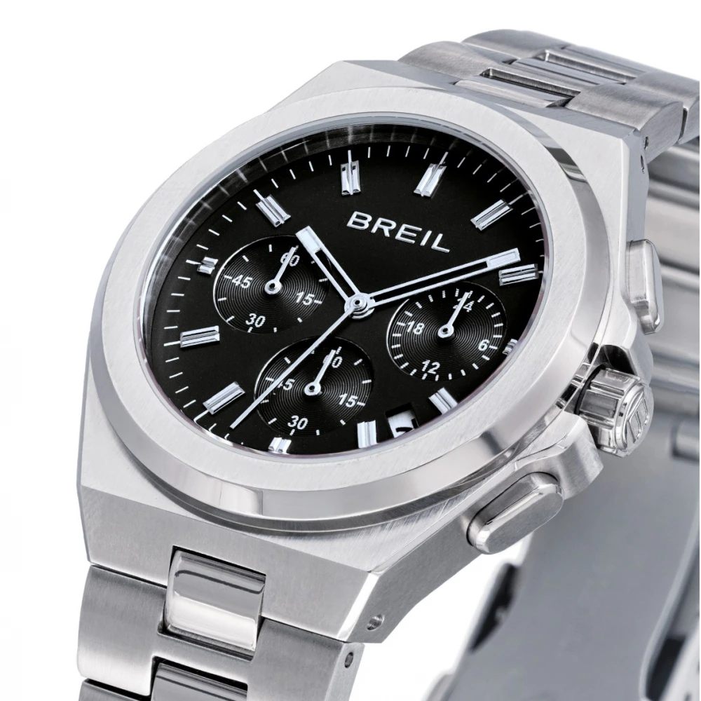 BREIL Apex Χρονογράφος με Ασημί Μπρασελέ από Ανοξείδωτο Ατσάλι TW2111