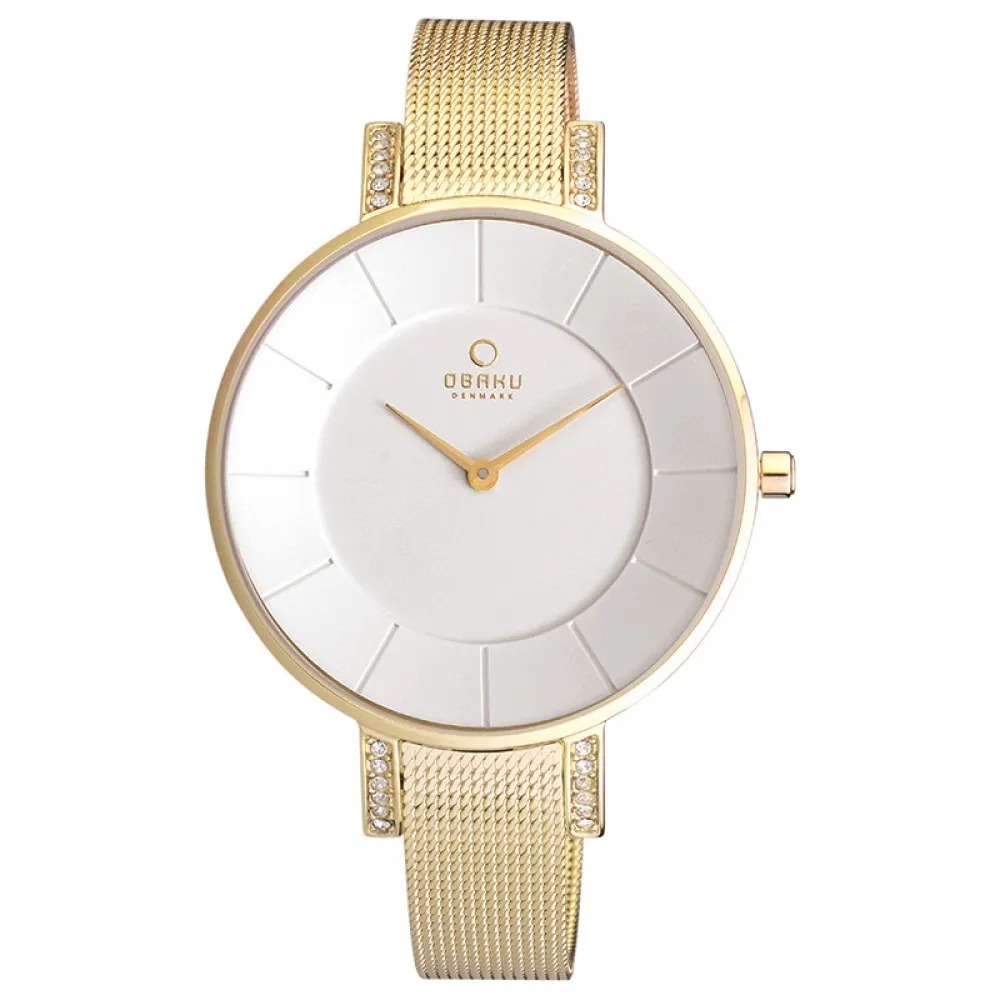OBAKU Lun Gold Mesh Bracelet V158LEGIMG