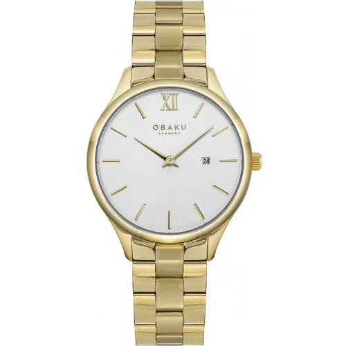 OBAKU Vibe Lille Cider Gold Stainless Steel Bracelet V266LDGISG