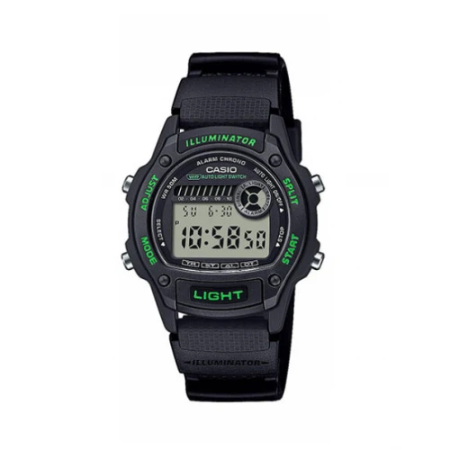 CASIO Standard με Μαύρο Λουράκι από Καουτσούκ W-220H-1A3VEF