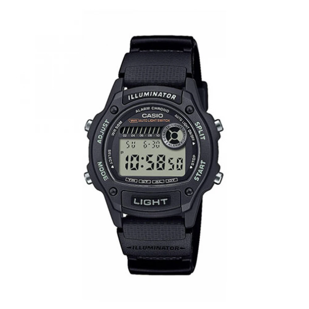 CASIO Standard με Μαύρο Λουράκι από Καουτσούκ W-220H-1AVEF