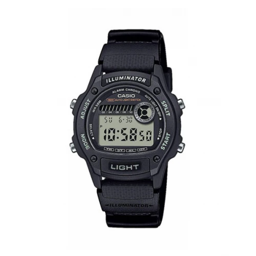 CASIO Standard με Μαύρο Λουράκι από Καουτσούκ W-220H-1AVEF