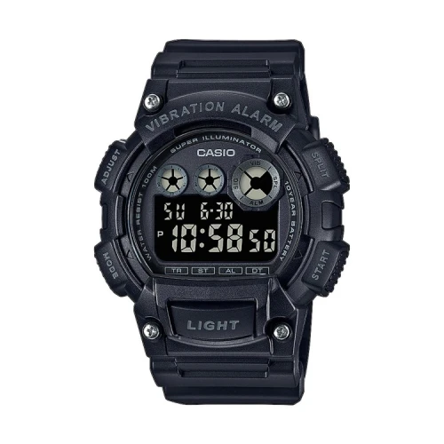 CASIO Collection με Μαύρο Λουράκι από Καουτσούκ W-735-H-1BVEF