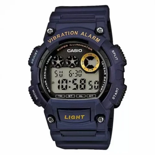 CASIO Collectrion με Μπλε Λουράκι από Καουτσούκ W-735H-2AVEF