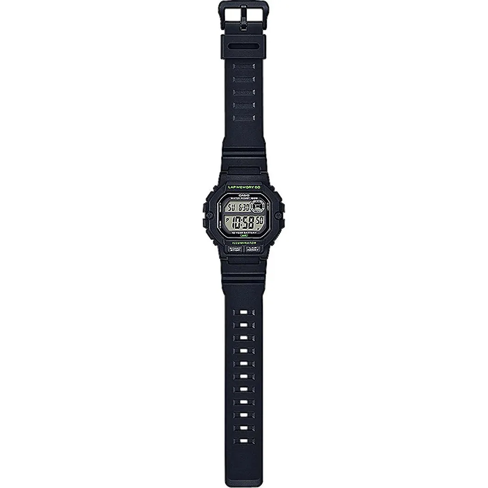 CASIO Collection Black Rubber Strap WS-1400H-1AVEF