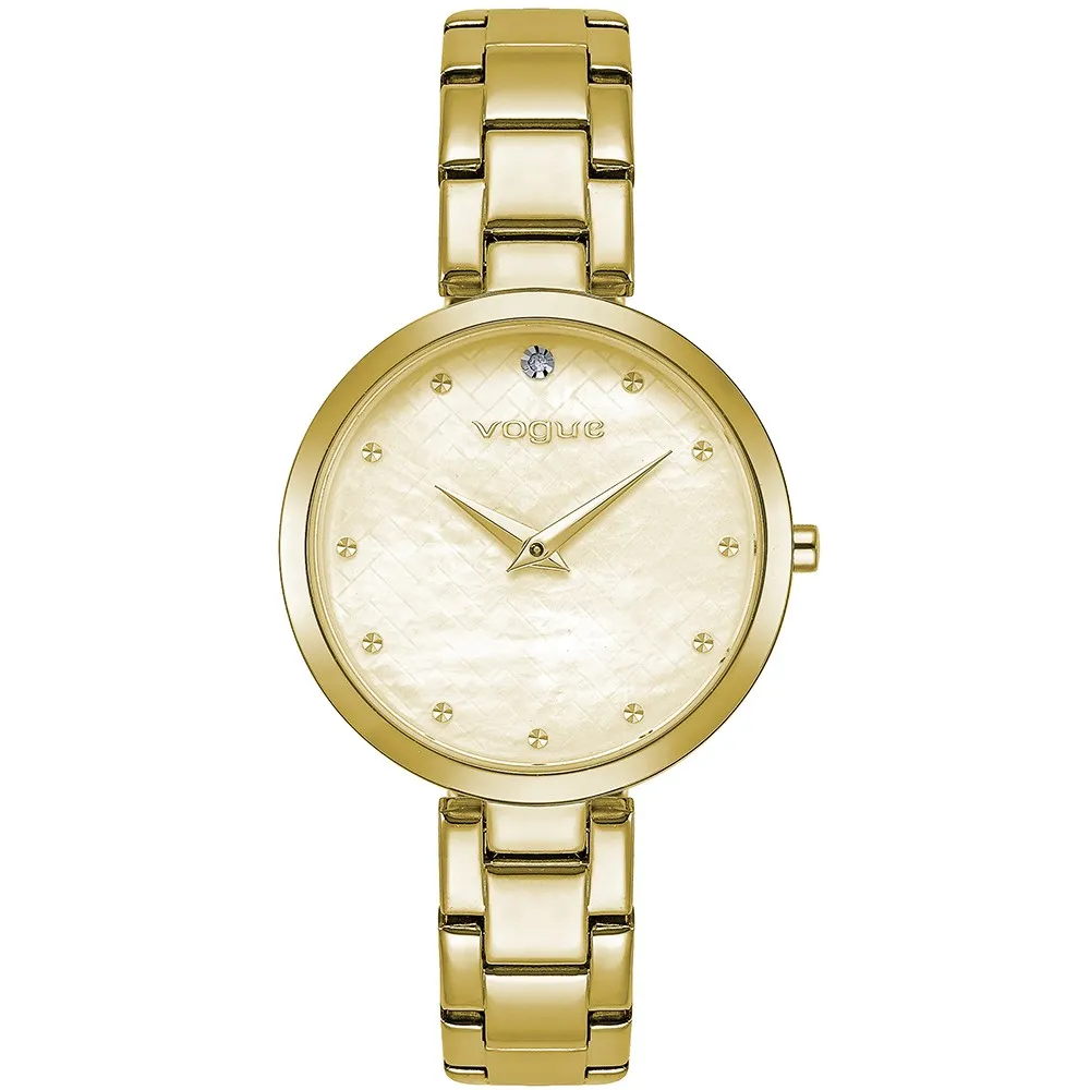 VOGUE Casablanca Crystals Gold Stainless Steel Bracelet 813541