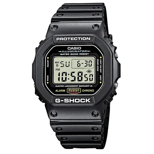 CASIO G-Shock Black Rubber Strap DW-5600E