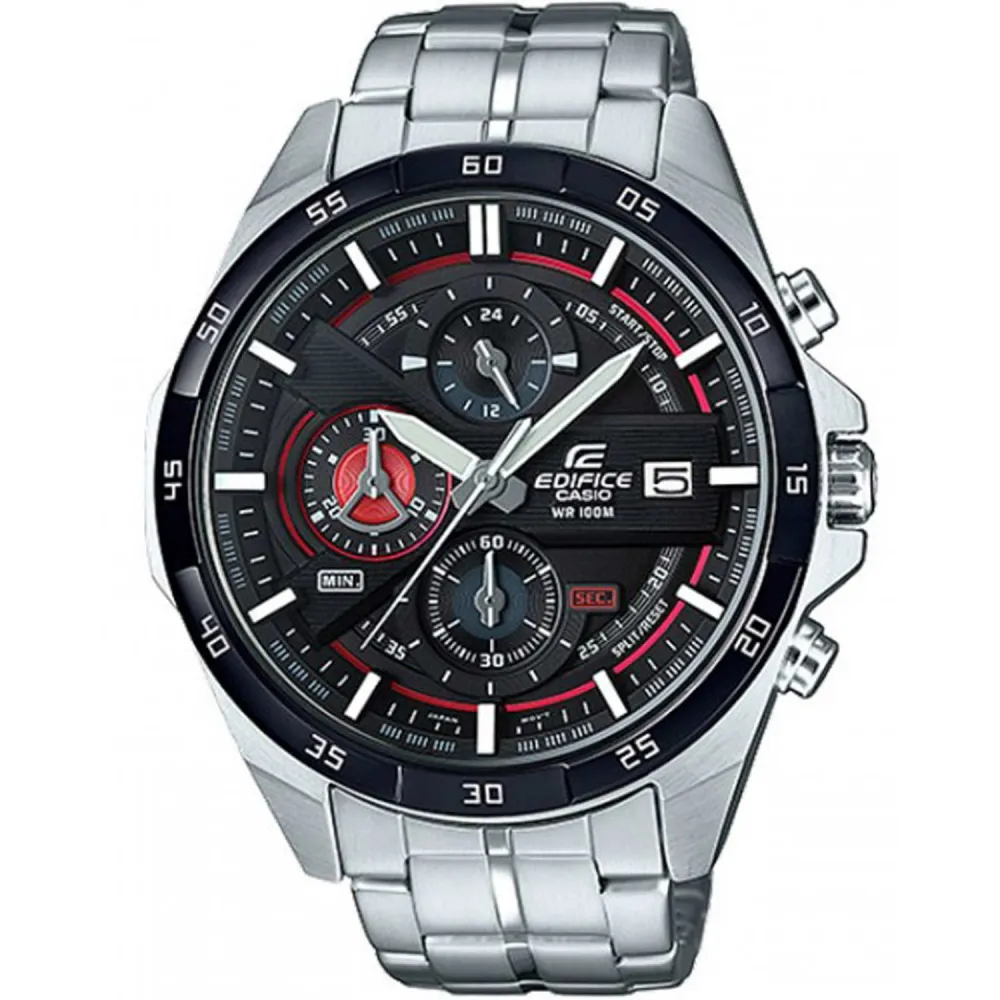 CASIO Edifice Χρονογράφος με Ασημί Μπρασελέ από Ανοξείδωτο Ατσάλι EFR-556DB-1AVUEF