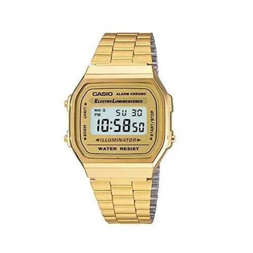 CASIO Vintage Επιχρυσωμένο Μπρασελέ Από Ανοξείδωτο Ατσάλι A-168WG-9EF