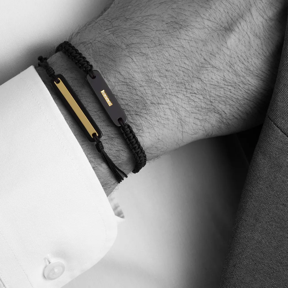 Rockman, 14K Χρυσό Bραχιόλι Αντρικό Μακραμέ XB461600