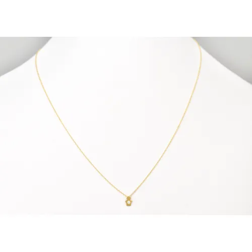 14K Χρυσό Κολιέ Αγοράκι με Διαμάντια XK4488