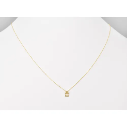 14K Χρυσό Κολιέ Κοριτσάκι με Διαμάντια XK4489